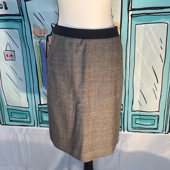 ETRO plaid print skirt